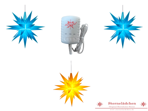 Sterne-Set A1e blau/gelb/blau